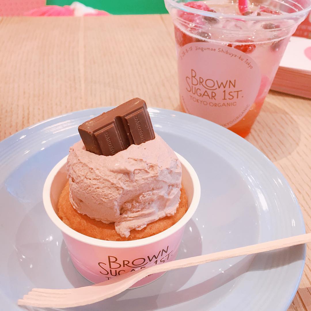 野中藍 空き時間にかわいいカップケーキ屋さん発見 原宿 Bs1st Tokyoorganic Sweets Cupcake カップ ケーキ好き Moe Zine