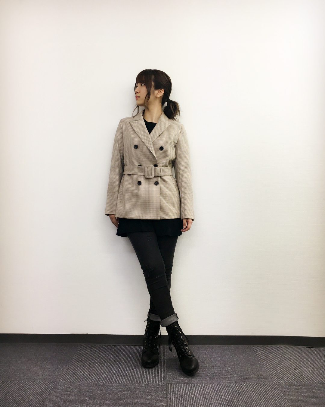 寺川愛美 春だけど夜寒い日多いですよね 温度調節が難しい今日この頃 たまにはジャケットでかっちりめな私服 Ootd Studious Esperanza Moe Zine
