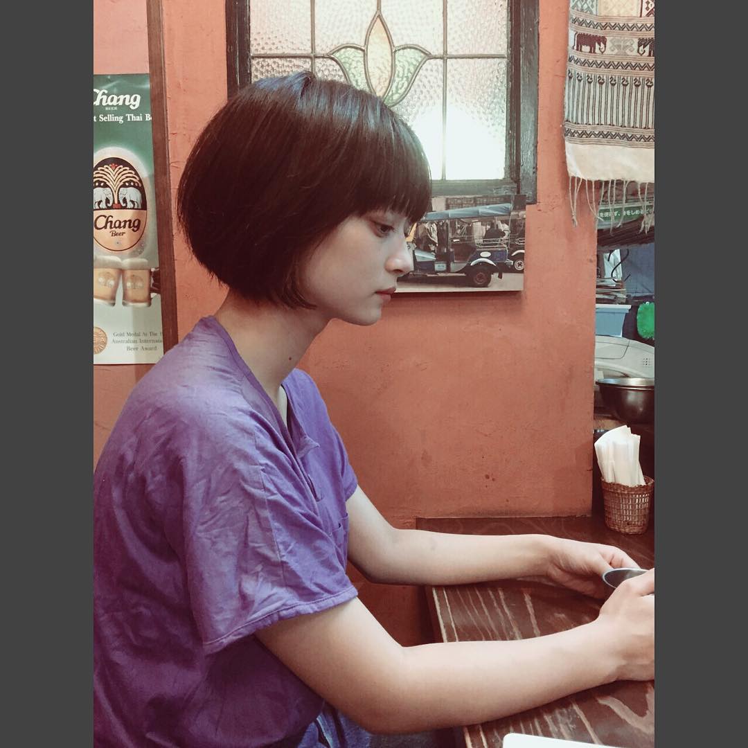 田中真琴 横顔 Side Sham Curry Hair Kyoto Model Fashion くるん ってした髪型なり Moe Zine