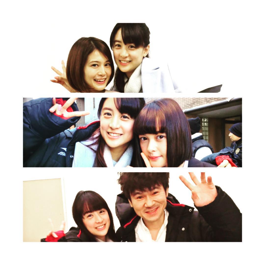 山本美月 ついに明日 映画 貞子vs伽椰子 公開 愛美ちゃんと ティナちゃんと 甲本さん 舞台挨拶 楽しみまーす٩ W و Sadakovsk Moe Zine