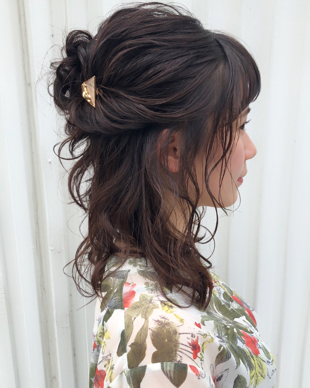 伊藤奈月 *** こないだ 宮原さん (yu.ki.0117 )に カットしてもらって ヘアアレンジしてもらったよ︎ 前髪 短め