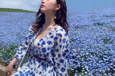 ﻿
この日は お天気良くて﻿
空とネモフィラの﻿
青のコントラストが 綺麗だった﻿
﻿
このネモフィラの日の﻿
あたかもネモフィラ風な柄の﻿
ワンピース どこの...