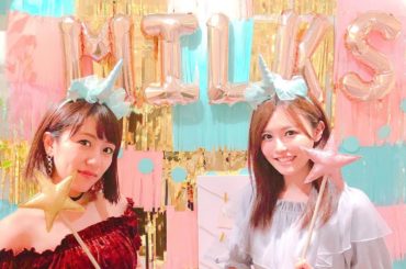 2人でユニコーンになりました
.
.
高みなさんの #夢かわいい は珍しいですよね
.
「Instagram頑張ってるよね！」ってカフェに連れて来てくれたり、一...