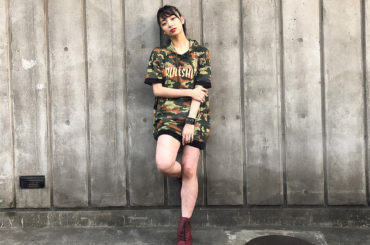 ✧*̣̩⋆̩☽⋆✧‧˚
私服。迷彩柄大好き
カッコつけてる自分に最後笑っちゃった。笑
.
trainer→#candystripper 
bracelet→#x...