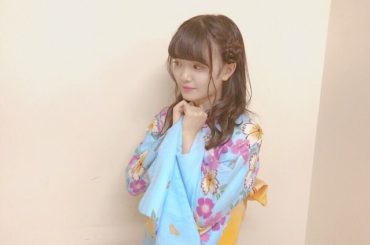 ゆかた
｢AKBINGO!｣収録の時のです︎︎
大好きな水色のゆかた着るの初めてで嬉しかったです #ゆかた  #平成最後の夏...