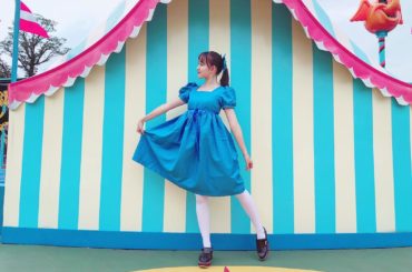 ウェンディ② 写真の場所は空飛ぶダンボの所だよ！！﻿
ディズニーマスター込山榛香さんが教えてくれて顔の向きとかポーズとか決めてくれました﻿
さすがInstagr...