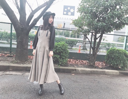 柏木由紀 本日の私服 ワンピースブーム再熱 Ootd Onepiece Furfur Moe Zine
