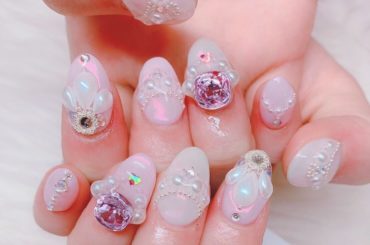 new  nail
キラキラでお姫様みたいで可愛すぎ...