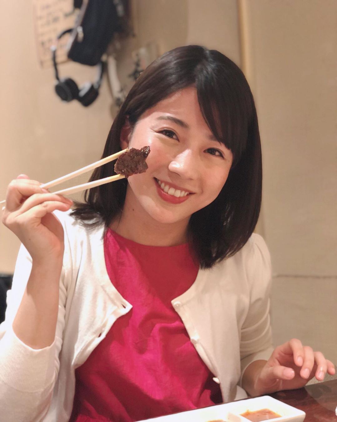 田中萌 スタッフと焼肉 Moe Zine
