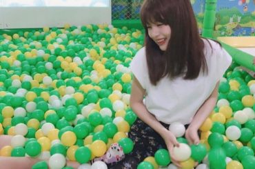 ボールプール
楽しすぎてこの笑顔です

#出口だよ...