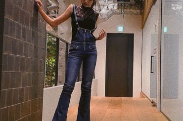 この前の #東京スタイルTV のお洋服﻿
初めてパンツスタイルで出演したの〜！﻿
お気に入りは大好きなGYDAのフレアサロペット﻿
﻿
tops : #GRL﻿...