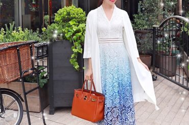 ﻿
﻿
先日母が久々に東京に遊びに来てくれました﻿
カメラ撮影の腕がどんどん上がって凄い﻿
﻿
こちらのカーディガンは、うっすらメッシュのボーダーのようになって...