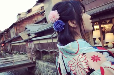 先日の京都旅行での着物
大好きな紫色にしようか迷いましたが柄が大きめで素敵だった水色の着物をお借りしました！

#kyoto #京都 #着物 #京乃都...