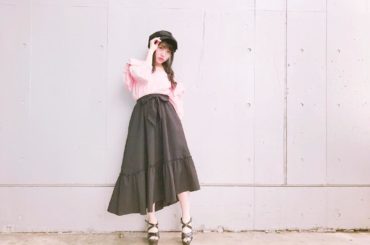 *
黒とピンク。
スカートは裾が斜めになってるところが好き☻♡
#ootd #honeymihoney #pageboy #punyus #握手会...