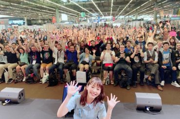 #japanexpo2019 初日はまずconferenceから﻿
﻿
会場も大きくてブースも大きかったので、﻿
お客さまに来ていただけるかが心配だったのですが...
