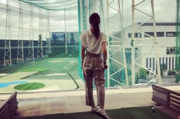 7番アイアンいい感じー #ゴルフ女子 #打ちっぱなし...