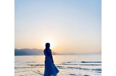 .
夏休み記念その29♪

フフフ、私が邪魔で夕日が見れまい！（笑）...