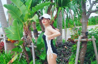 ミコモリ @mikomori_official 
の水着も着てみましたー！
サイドがとっても可愛い♡
@chiemyyyyy が撮ってくれた...