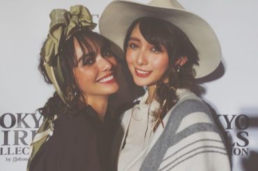 TOKYO GIRLS COLLECTION 2019/AW﻿
ヘアショー×Ungridステージで一緒だった伊藤ニーナちゃんと﻿
２枚目はめちゃくちゃ照れました...