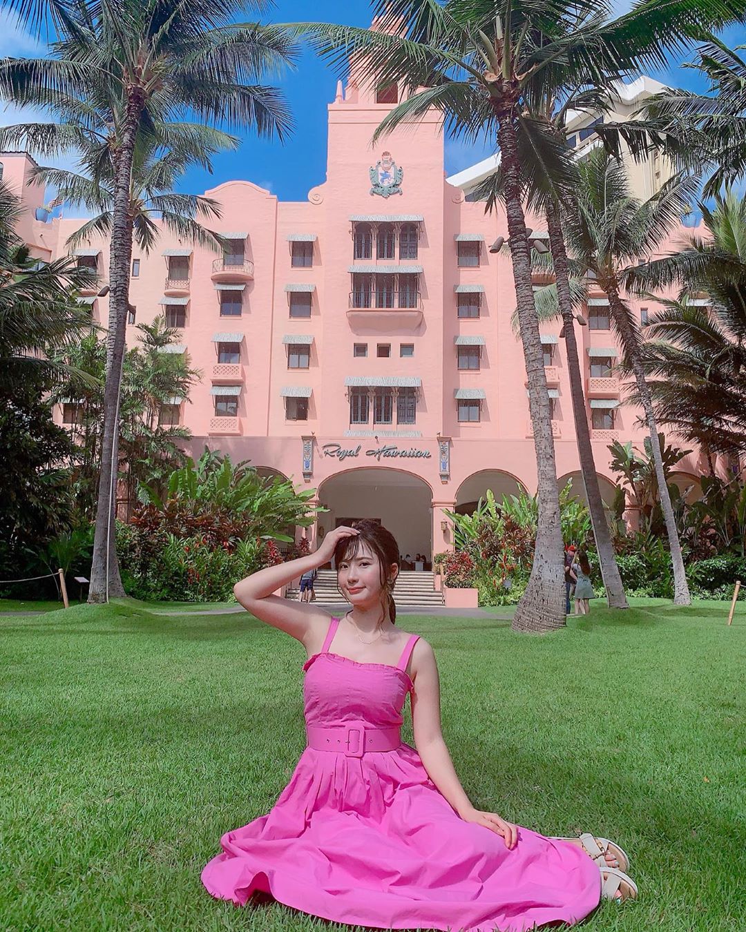 伊藤奈月 今回も ザロイヤルハワイアンホテルに 泊まったよ わたしの ハワイの お気に入りホテルのうちのひとつ 太平洋の ピンクパレス って Moe Zine