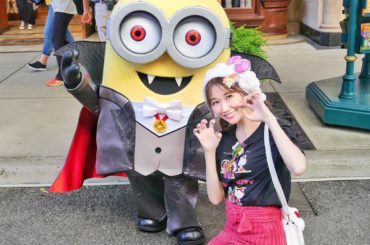 ドラキュラになりきっているミニオンは、多分ドニーちゃんかな 本当に本当に可愛いよね #usj #大阪#osaka#japan#cute#halloween #ハ...
