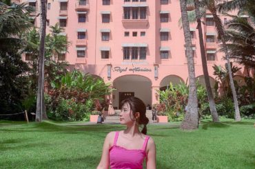 ﻿
今回も ザロイヤルハワイアンホテルに﻿
泊まったよ〜 ﻿
﻿
わたしの ハワイの﻿
お気に入りホテルのうちのひとつ！﻿
﻿
太平洋の「ピンクパレス」﻿
って...