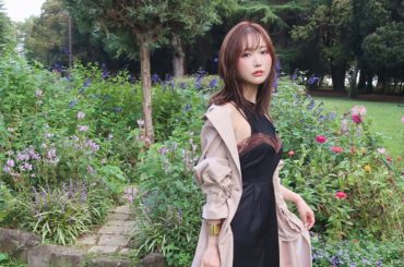 きょうは朝からLARMEのひ﻿
撮影おわりの #ゆいしふく  おとなめ﻿
﻿
秋といえばなトレンチはうしろがチェックプリーツで﻿
きれいめすぎないのがよき﻿
ス...