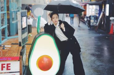 雨の日のお散歩...