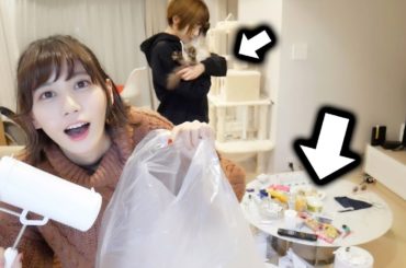 【初対面】かねこあやちゃんの家を勝手に掃除します