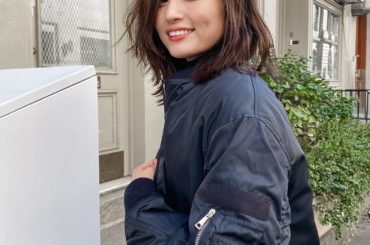 ニューヨーク寒かったから﻿
去年買ったモンクレールのMA-1﻿
持っていってよかった ﻿
﻿
﻿
さっきの答えはチャイでした﻿
﻿
 #newyork #nyc...