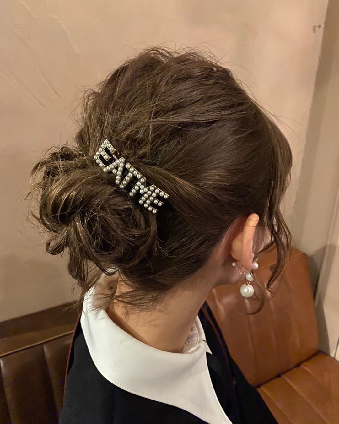 今野由起子 今日は忘年会やら雑誌のインタビューがあったので Hairsalon Elyts で Saki Vekka さんにヘアセットして頂きました ショートボブだ Moe Zine