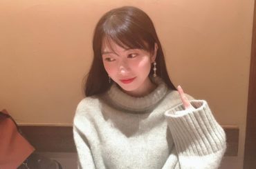 HKT48の栗原さえちゃんがお誕生日にプレゼントしてくれたイヤリング #knit #styling...