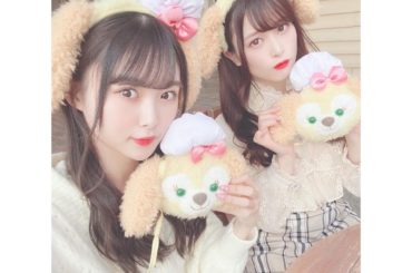 @kayoko_takita とクッキーアンちゃん一緒にしたよ〜　次はまたおそろコーデでなんかしたいねぇ〜 #disney #disneysea #クッキーアン...