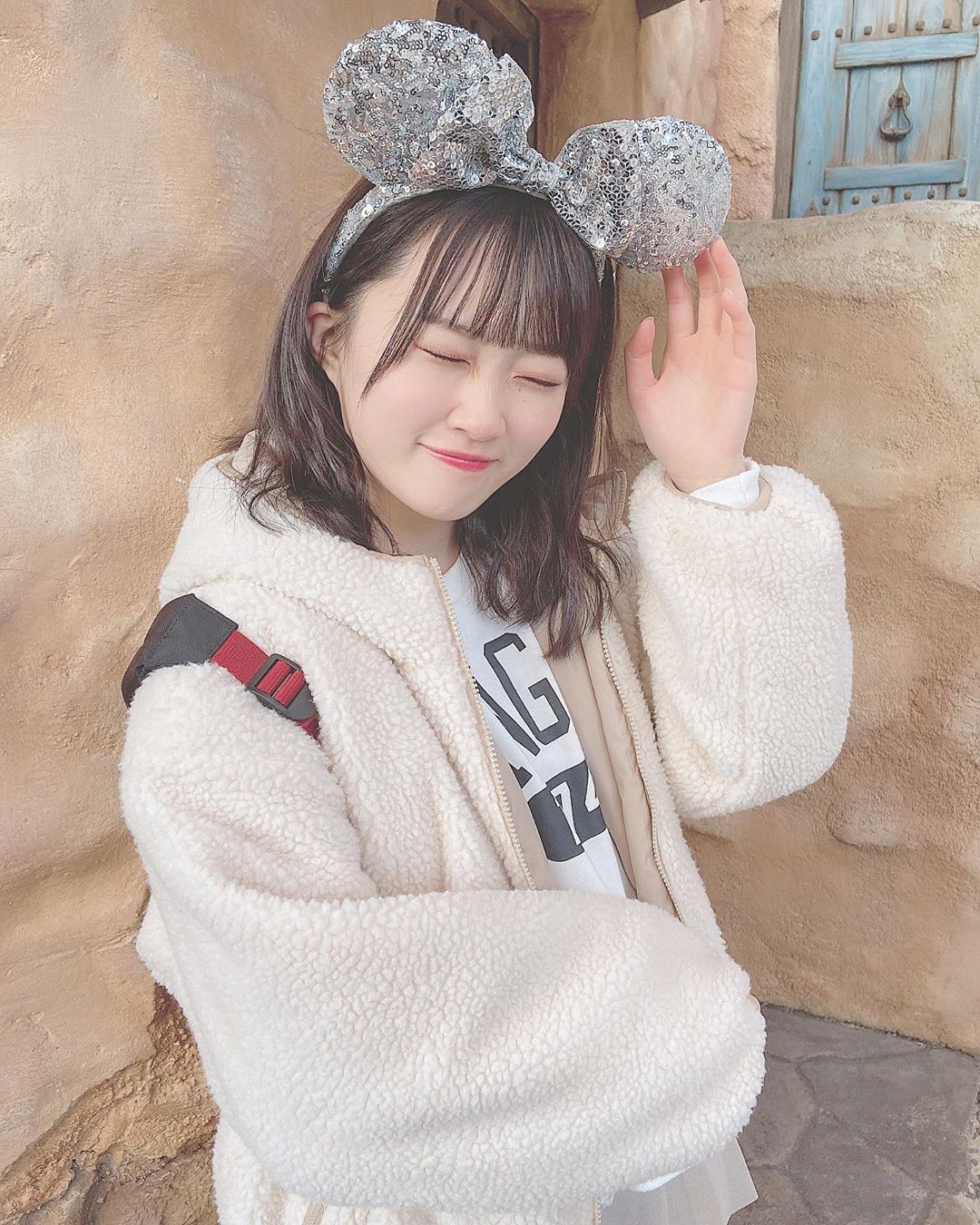 山根涼羽 ディズニー ディズニーシー ディズニーコーデ ホワイトコーデ ディズニーカチューシャ Disney Disneysea D Moe Zine