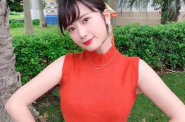 
ヘアアクセにスカーフ巻き巻き﻿
﻿
#オレンジ ﻿
#ノースリーブ  #デニム...