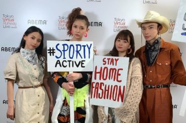 「Tokyo Virtual Runway Live by GirlsAward」﻿
SHE THREEステージを一緒に歩いた﻿
ミチちゃん＆よしあきくんとNA...