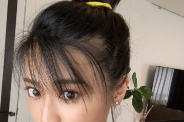 夏の定番ヘアー。
てきとーぐるぐるおだんご。
涼しい！...