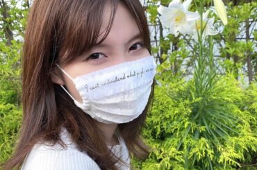 ユリ咲いてた
このマスク可愛くて涼しい〜
#swankiss #マスク #ユリ #花...