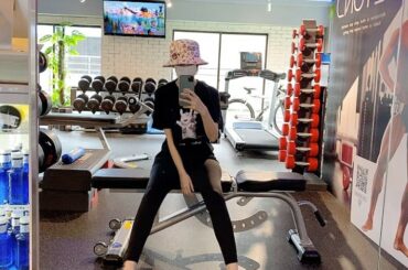 @beyondgym 
トレーニング＋ポケモン
楽しい♡
.
帽子は @ca4la_official とポケモンのコラボ
Tシャツは #danielarsham...