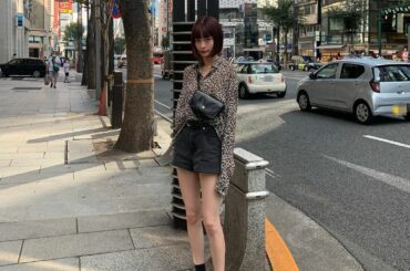 髪色と豹柄が同じ色味で可愛いの~︎

#rukahiootd
#rukahi...