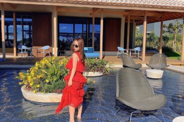 ここ足首くらいまでの水位で、足水に入りながら座って寛げるんだよ

あったかいところいいよね

#ほしのや沖縄　#映えスポット　#沖縄　#とりちゃん...