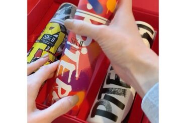 SK-Ⅱからのスペシャルギフト♡素敵なパッケージのフェイシャルトリートメントエッセンス。潤いをたっぷり与えてくれて、透明感のあるもちもち肌に。可愛いF...