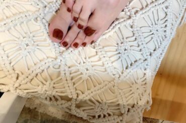 #footnail 𖥧𓇣

秋らしい色味にしてもらいました
@chipieee_nail_mika 

ありがとうございました♡

#フットネイル #フットネイ...