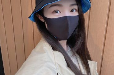 .
フロカフェに行った時、隣のアズーロネロで買ったバケハかぶってみました〜シンプルで可愛い！
マスクも川崎フロンターレのグッズです
黒×黒た...