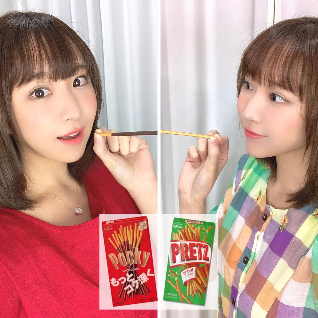 日向葵衣: . #ポッキープリッツの日 #1111 #どっちが好きなの 