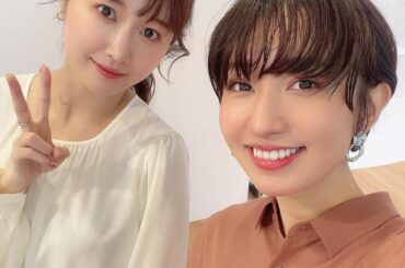 .
ユニクロの2021春夏展示会へ、
夏ぶり？のはぁちゃんと伺いました
一瞬マスクを外して写真を撮りました

ショートになったはぁちゃん！
良いですよね

私は...