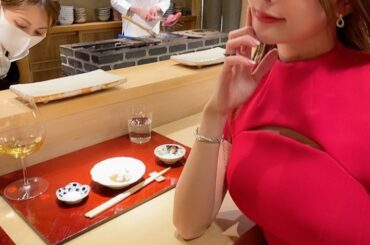 My Christmas dinner was "Amamoto" with a two star Michelin rating
The last sushi...
