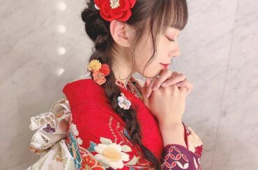 ﻿
﻿
ヘアメイクはいつも可愛い髪型にしてくださる @osarecompany_hairandmake さんがラプンツェルヘアにして下さりました
振袖は @on...