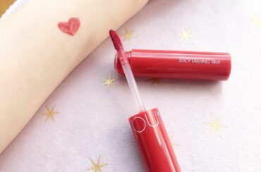 キープ力が高くてマスクにもつきにくいリップ、今のところナンバーワン
『ロムアンド ジューシーラスティングティント』
ずーっと気になっていて、テス...