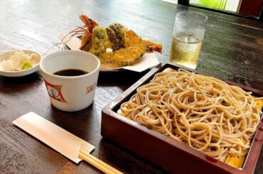 ずっと前に行った #川上庵﻿
海老がとっても豪華で嬉しかったな〜♡﻿
﻿
#お蕎麦 食べ終わった後に蕎麦湯を飲むのも大好き！﻿
﻿
﻿
﻿
#斉藤優里 #ゆった...